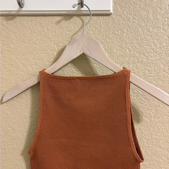 Cotton On Rust Ribbed Tank Top - Picture 2 of 2